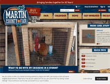 Tablet Screenshot of martincountyfair.com